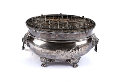 Lot 243 - A George V silver twin handled rose bowl