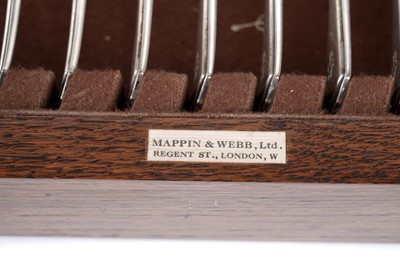 Lot 200 - An Edward VIII silver canteen; and other cutlery