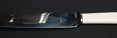 Lot 200 - An Edward VIII silver canteen; and other cutlery