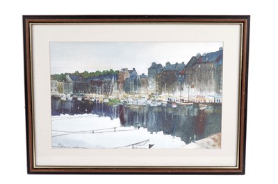 Lot 220 - Mike Clyburn - Two Views of Honfleur | watercolour