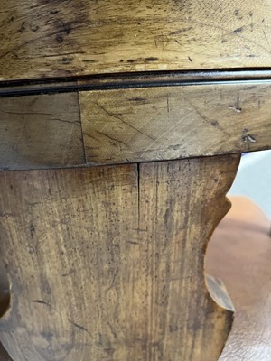 Lot 7 - A pair of early 20th Century ecclesiastical walnut captain's armchairs