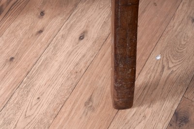 Lot 7 - A pair of early 20th Century ecclesiastical walnut captain's armchairs