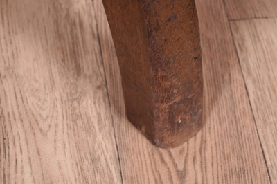 Lot 7 - A pair of early 20th Century ecclesiastical walnut captain's armchairs