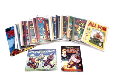 Lot 555 - 1950’s space comics, albums and other children’s publications