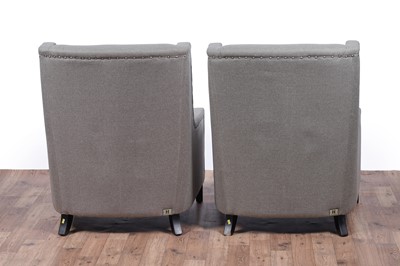 Lot 21 - Kelly Hoppen: a pair of ‘Emma’ wingback armchairs