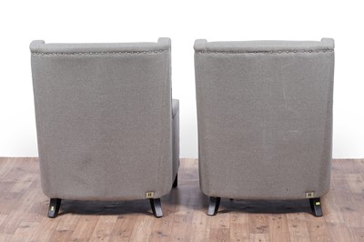 Lot 33 - Kelly Hoppen: a pair of ‘Emma’ wingback armchairs