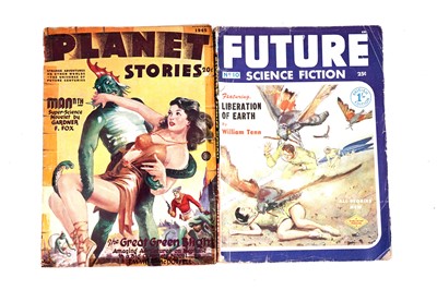 Lot 575 - Vintage Sci-Fi pulp magazines