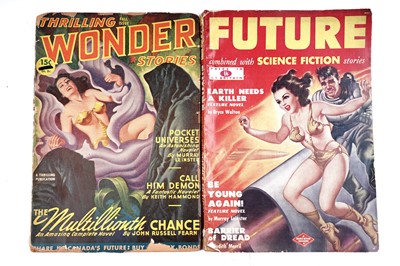 Lot 575 - Vintage Sci-Fi pulp magazines