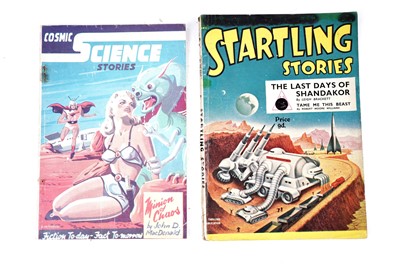 Lot 575 - Vintage Sci-Fi pulp magazines