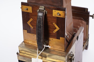 Lot 133 - An Adams Tropical Minex de Luxe half-plate reflex camera