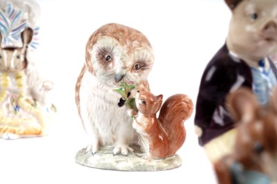 Lot 375 - A collection of Beatrix Potter figures by Beswick and Royal Albert