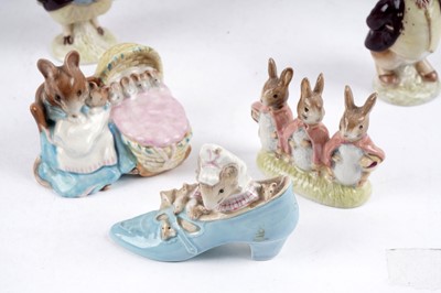 Lot 375 - A collection of Beatrix Potter figures by Beswick and Royal Albert