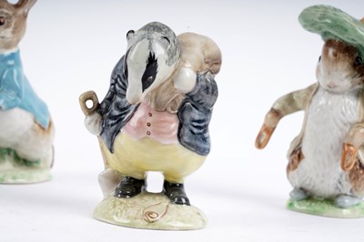Lot 375 - A collection of Beatrix Potter figures by Beswick and Royal Albert