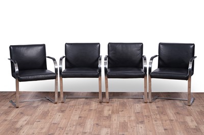 Lot 41 - After Mies Van Der Rohe: four 'BRNO' armchairs