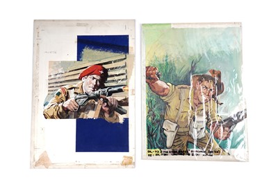 Lot 422 - Original painted artworks for War Digest Comics