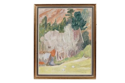 Lot 537 - Julia Wroughton - Carsaig Farm Winter | oil