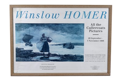 Lot 234 - A Winslow Homer 'All the Cullercoats Pictures' 1988 exhibition poster