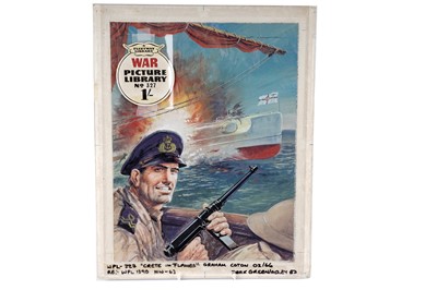 Lot 427 - Original painted artwork for Fleetways War Picture Library No. 327