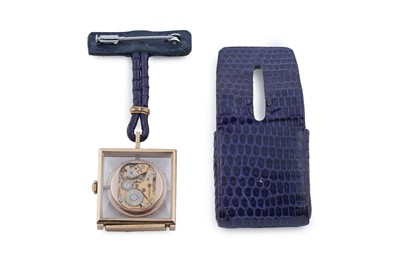 Lot 280 - Turler: a gold plated nurse watch