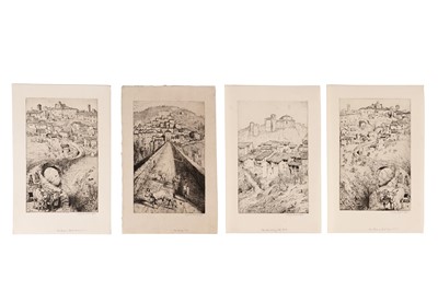 Lot 19 - Isabel Codrington - Four Italian landscape studies | etchings