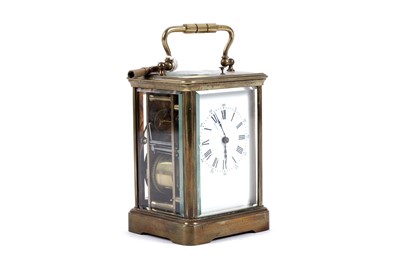 Lot 174 - ﻿A 19th Century brass carriage clock﻿