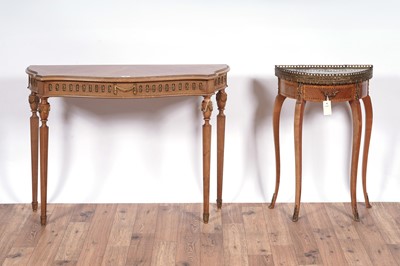 Lot 87 - Two French style side tables