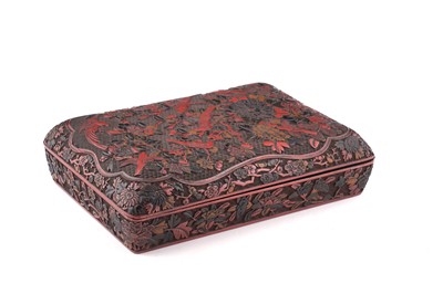 Lot 868 - A Chinese cinnabar lacquer box