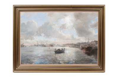 Lot 957 - Walter Holmes - Sparkling Sea, Tynemouth | pastel