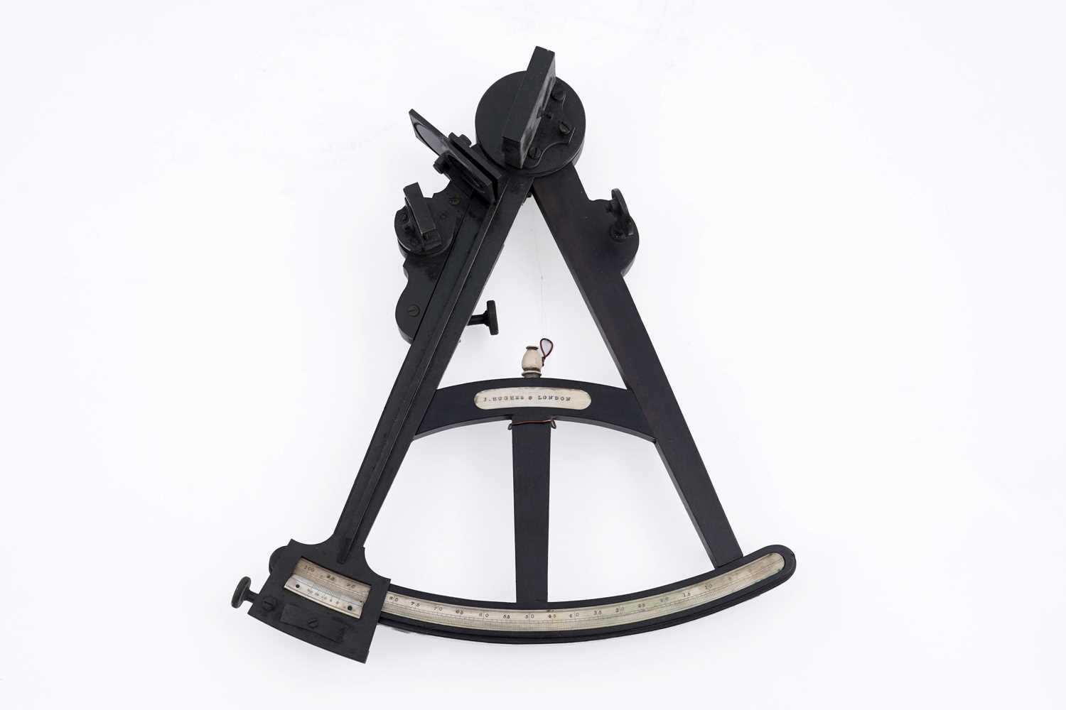 Lot 143 - Hughes, London: a 19th Century ebony framed octant