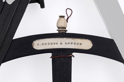 Lot 143 - Hughes, London: a 19th Century ebony framed octant