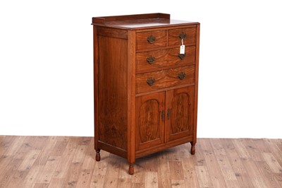 Lot 509 - Denby & Spinks Ltd, Leeds: a burr walnut and walnut cabinet, c.1920