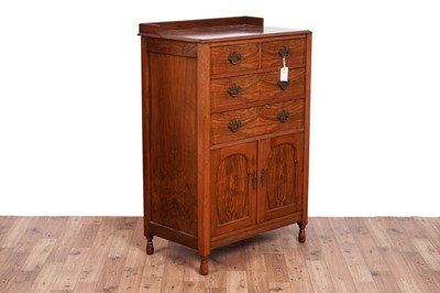 Lot 509 - Denby & Spinks Ltd, Leeds: a burr walnut and walnut cabinet, c.1920