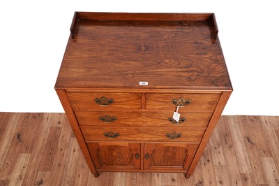 Lot 509 - Denby & Spinks Ltd, Leeds: a burr walnut and walnut cabinet, c.1920