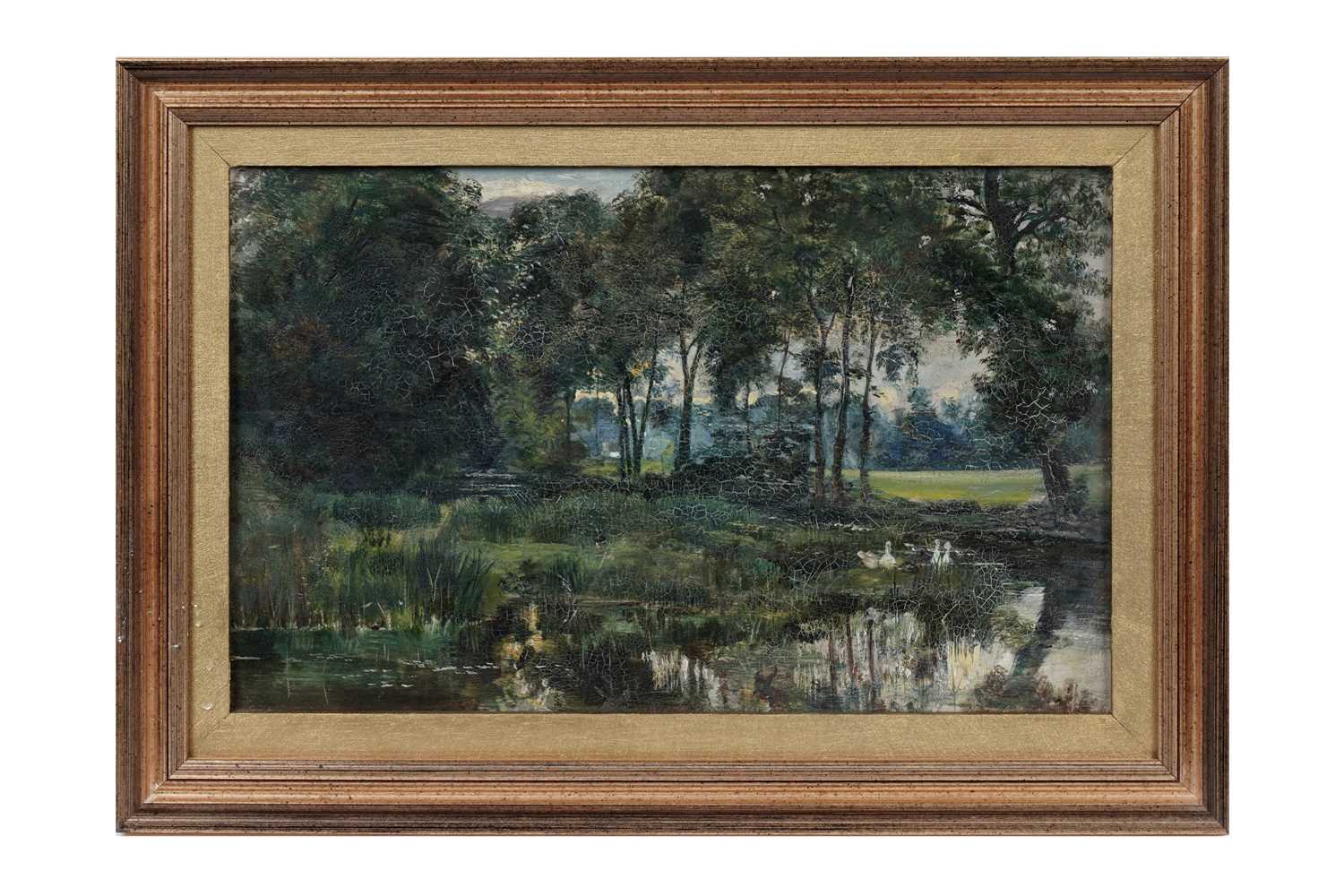 Lot 1049 - William Davis - Rye Water near Dublin | oil