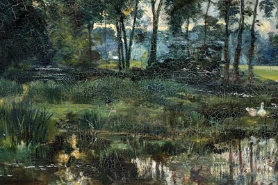 Lot 1049 - William Davis - Rye Water near Dublin | oil