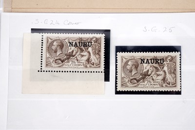 Lot 829 - Nauru 1916-23 high values