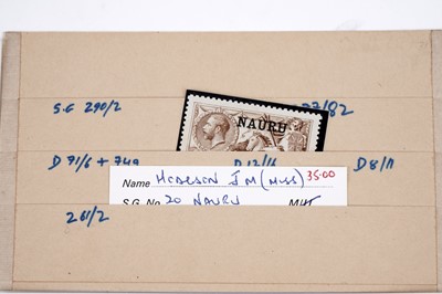 Lot 829 - Nauru 1916-23 high values