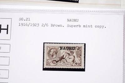 Lot 829 - Nauru 1916-23 high values