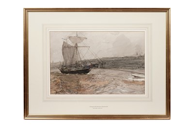 Lot 967 - George Edward Horton - Towing in the Narrows, Tynemouth | watercolour