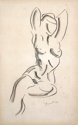 Lot 1051 - Attributed to Percy George Bentham – Nude study | graphite drawing
