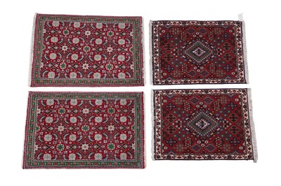 Lot 136 - Two pairs of Caucasian rugs