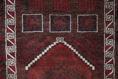 Lot 129 - An Afghan runner; and a Caucasian prayer mat