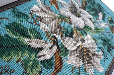 Lot 190 - Three Victorian beadwork trays