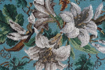 Lot 190 - Three Victorian beadwork trays