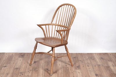 Lot 96 - Attributed to Treske: A set of six modern ash Windsor armchairs