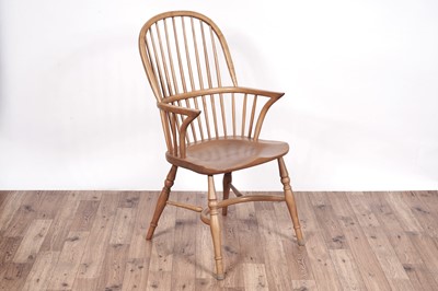 Lot 96 - Attributed to Treske: A set of six modern ash Windsor armchairs