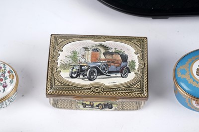 Lot 193 - A large collection of enamel boxes