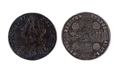 Lot 875 - A George II (1727-1760) Shilling