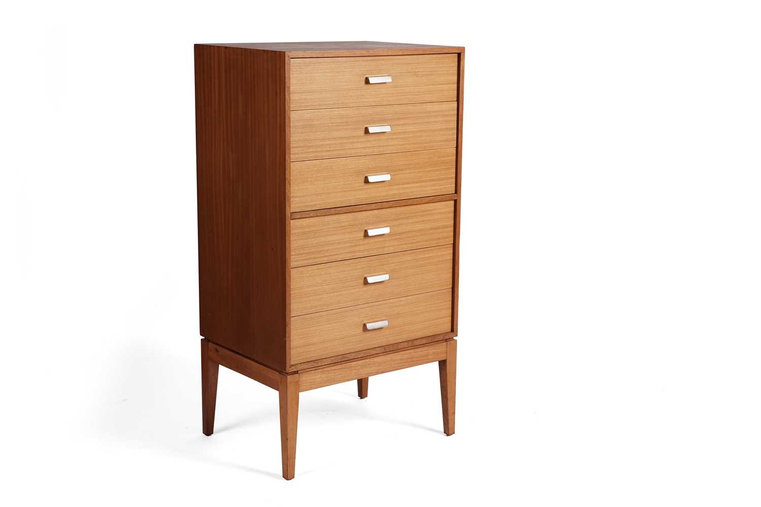 Lot 658 - Uniflex: a mid-Century teak chest of drawers