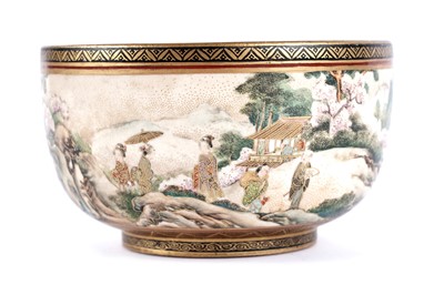Lot 872 - A Japanese earthenware butterfly bowl